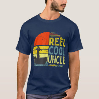 T-shirt Mens Reel Cool oncle Pêche papa Fête des pères pap