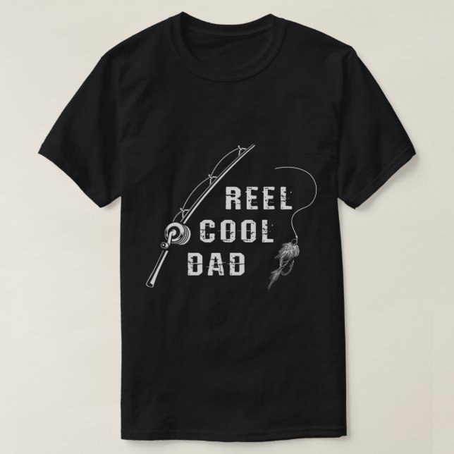 T-shirt Mens Reel Cool Papa Poisson Lover Truite Pêche Dee (Design devant)