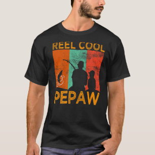 T-shirt Mens Reel Cool Pepaw Fishing Daddy Vintage Grand-p