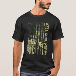 T-shirt Mens Reel Cool Poppy Camouflage drapeau américain