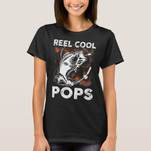 T-shirt Mens Reel Cool Pops Pêche Anniversaire Fête des pè