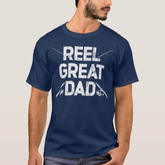 T-shirt Mens Reel Great Papa Funky Pêche Rod Pêcheur Fa