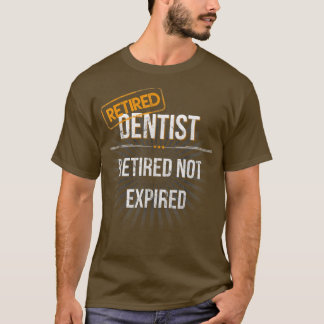 T-shirt Mens Retraité Dentiste Retraite Cadeau de Noël pou