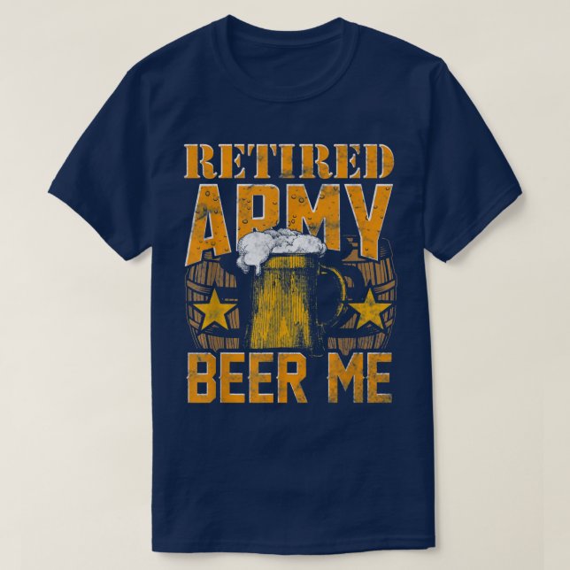 T-shirt Mens RETRAITRED ARMY BEME Retraite (Design devant)