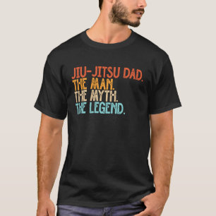 T-shirt Mens Retro Jiu Jitsu Papa BJJ Hommes Père Vintage