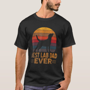 T-shirt Mens Retro Labrador Chien Papa Golden Black Lab Fa