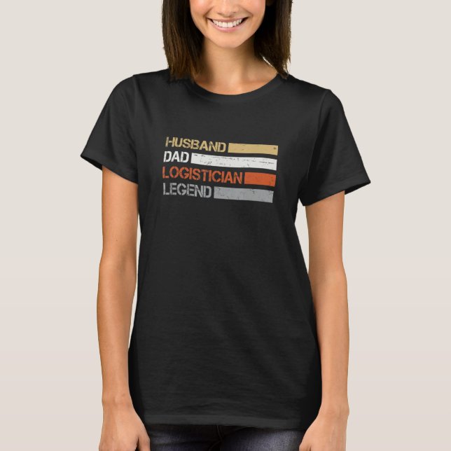 T-shirt Mens Retro Logistics Artwork Quotes Husband Dad Lo (Devant)