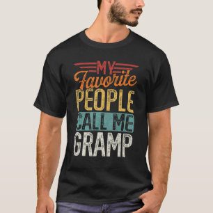 T-shirt Mens Retro Mes Favoris Les gens m'appellent Gramp 
