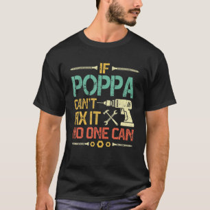 T-shirt Mens Retro Si Poppa ne peut pas le réparer Person