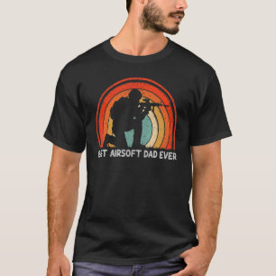 T-shirt Mens Retro Style Vintage Meilleur Airsoft Papa Jam