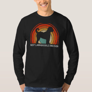 T-shirt Mens Retro Style Vintage Meilleur Labradoodle Papa