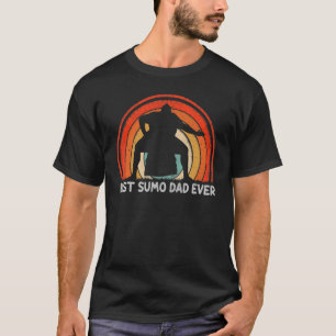 T-shirt Mens Retro Style Vintage Meilleur Sumo Papa Jamais