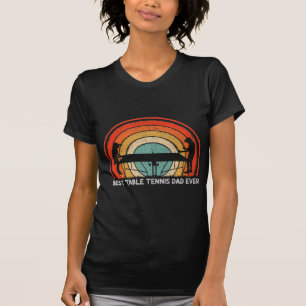 T-shirt Mens Retro Style Vintage Meilleur Tennis Papa Eve