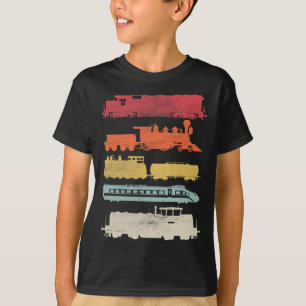 T-shirt Mens Retro Trains Amateurs Train Vintage Ch