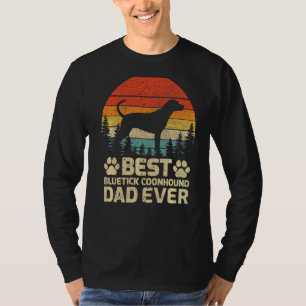 T-shirt Mens Retro Vintage Best Bluetick Coonhound Papa Ev