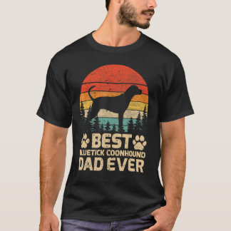 T-shirt Mens Retro Vintage Best Bluetick Coonhound Papa Ev