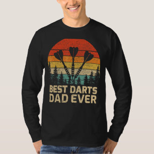 T-shirt Mens Retro Vintage Best Darts Papa Jamais Da Père