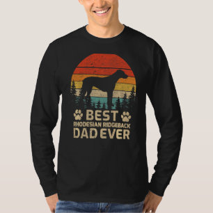 T-shirt Mens Retro Vintage Best Rhodesian Ridgeback Papa E