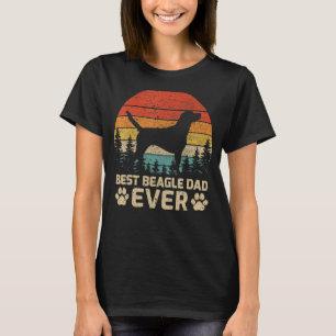 T-shirt Mens Retro Vintage meilleur Beagle papa jamais pèr