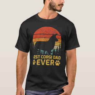 T-shirt Mens Retro Vintage Meilleur Corgi Papa Jamais Da P