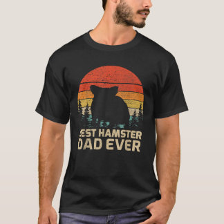 T-shirt Mens Retro Vintage Meilleur Hamster Papa Jamais Pè
