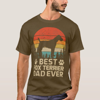 T-shirt Mens Retro Vintage Meilleur Pour Terrier Papa Jama