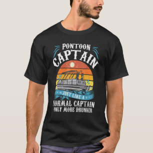 T-shirt Mens Retro Vintage Pontot Bateau Capitaine Papa Bo