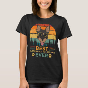 T-shirt Mens Retro Vintage Sunset Best Australian Kelpie D