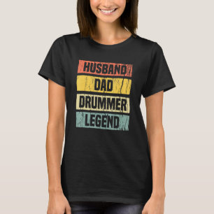 T-shirt Mens Rock Drummer Papa Drummers Vintages Vêtements