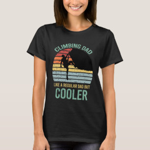 T-shirt Mens Rock Escalade Papa Mountain Climber Pères Da