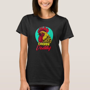 T-shirt Mens Rooster Papa Volaille Agricole Poulet Poulet