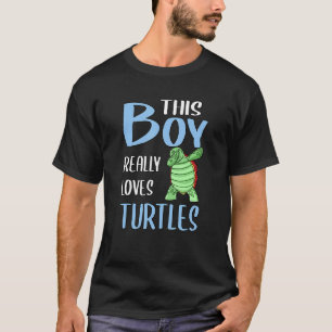 T-shirt Mens Sea Turtle Ce Garçon Aime Vraiment Les Tortue