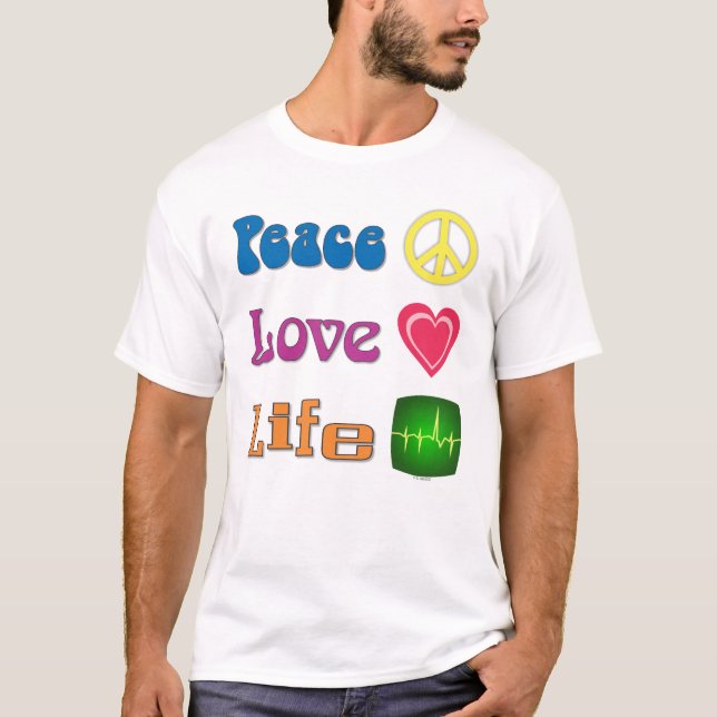 T-shirt Men's shirts celebrating life. (Devant)