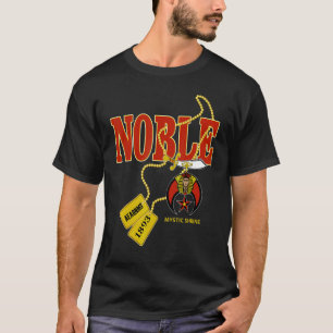 T-shirt Mens Shriner Noble AEAONMS 1893 Chien Tag Masons T