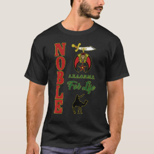 T-shirt Mens Shriners Noble Pour La Vie Mystique Shine Mas