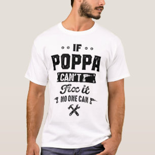 T-shirt Mens Si Poppa Peut Le Corriger Tee Fête des pères 