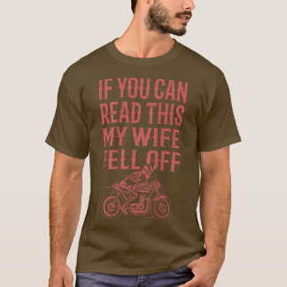 T-shirt Mens Si Vous Pouvez Lire Cela Ma Femme Est Tombée 