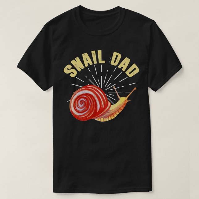 T-shirt Mens SnailAmusant Snail Papa Plaisanterie Amateur  (Design devant)