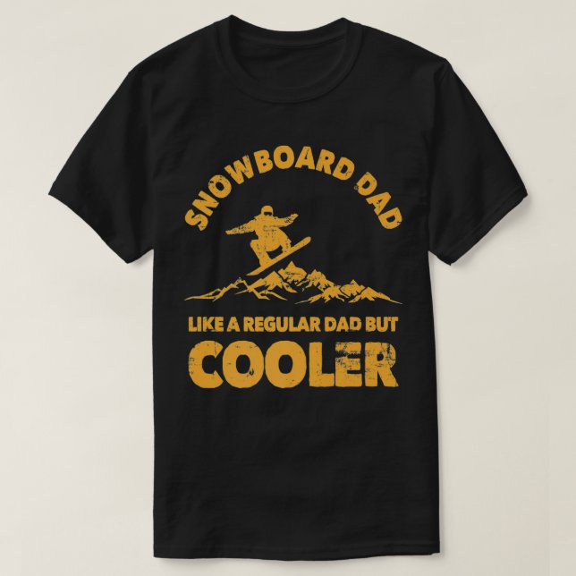 T-shirt Mens Snowboard Papa Funny Ski Papa Skier pour Homm (Design devant)