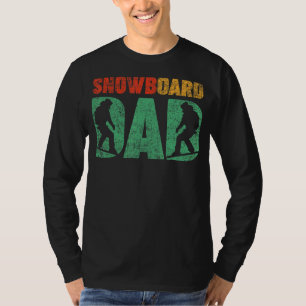 T-shirt Mens Snowboard Sports Vintage Snowboard Papa Fa