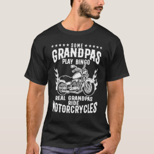 T-shirt Mens Some Grandpas Play Bingo Real Grandpas Ride M