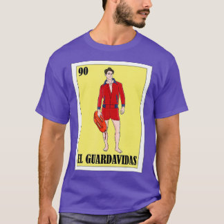 T-shirt Mens Spanish Life Guard Lottery Gift - Mexican
