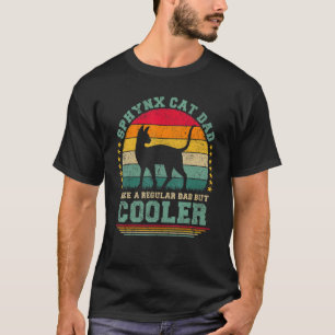 T-shirt Mens Sphynx Chat Papa Comme Un Père Régulier Mais