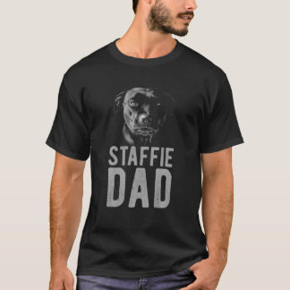 T-shirt Mens Staffordshire Bull Terrier En Noir Pour Les H