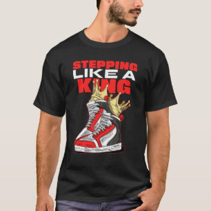 T-shirt Mens Step comme un entraîneur Cool roi tenue de sp