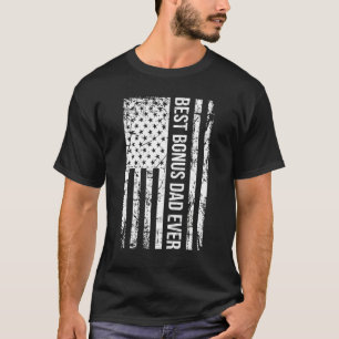 T-shirt Mens Step Papa Meilleur Bonus Papa Jamais Pour Ste