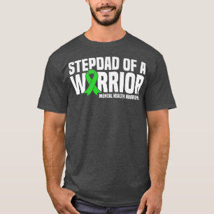 T-shirt Mens Stepdad D'Un Guerrier Sensibilisation À La Sa