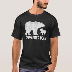 T-shirt Mens Stepfather Bear Fête des pères Funny Cub Kid