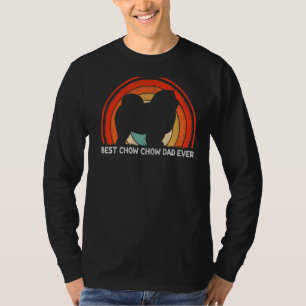T-shirt Mens Style Rétro Vintage Best Chow Chow Papa Jamai