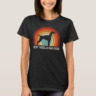 T-shirt Mens Style Rétro Vintage Meilleur Vizsla Papa Jama